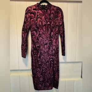 Eliza J Cocktail Dress- Size 6 Red/Black